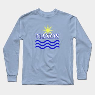 NAXOS-Sun Water+Text Long Sleeve T-Shirt